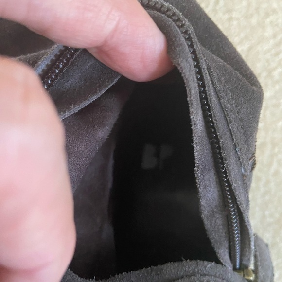 BP Tige En Cuir over the knee charcoalsuede gray boots size 8, gentle use trendy - Picture 4 of 7